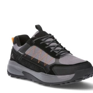 Ozark Trail Gray and Black Athletic Shoes with Orange Accents
